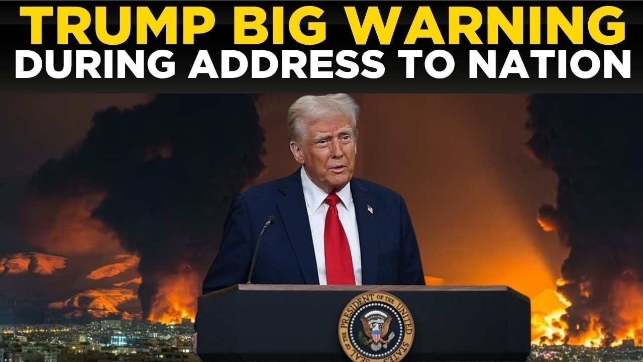 Donald Trump LIVE: Donald Trump Addresses Nation Amid Iran War, America on Edge | US News LIVE