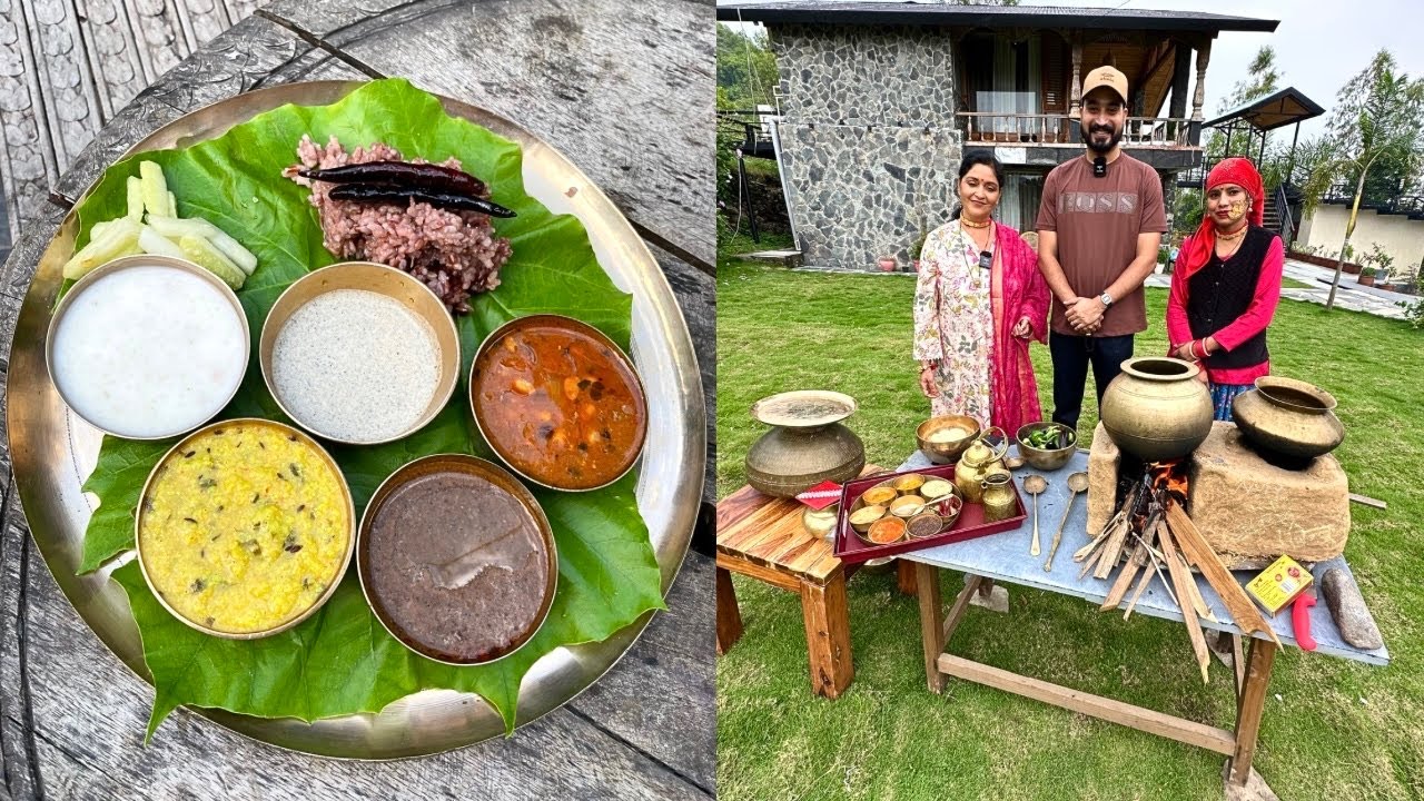 उत्तराखण्ड की संस्कृति और देसी पहाड़ी खाना देखकर मजा आ गया | Dindyali Homestay & cafe Dehradun
