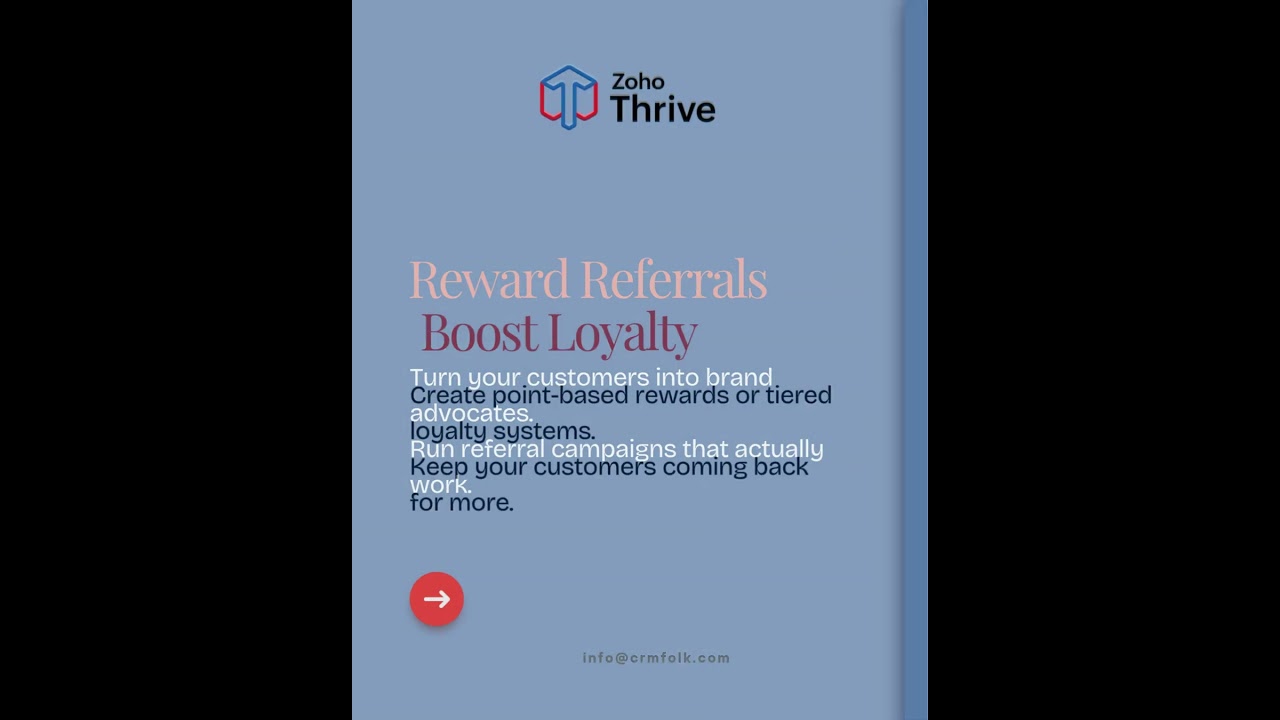 Customer Loyalty & Referrals with Zoho Thrive #viral #customerloyalty #expert #like #follow