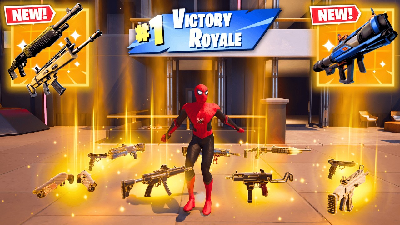 GETTING ALL MYTHIC AND EXOTIC GUNS IN FORTNITE (NEW! Fortnite Chapter 7 Season 1)