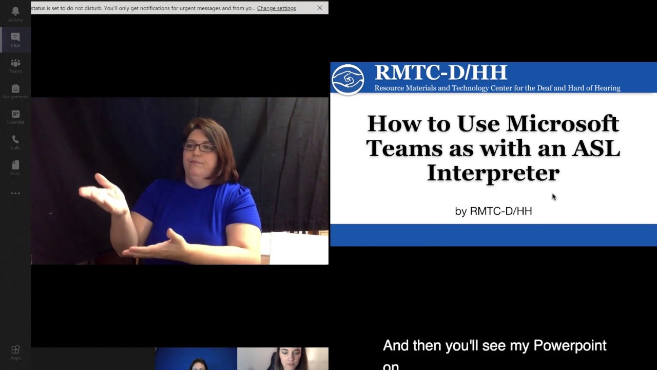 Using an ASL Interpreter with Microsoft Teams on a Mac Tutorial