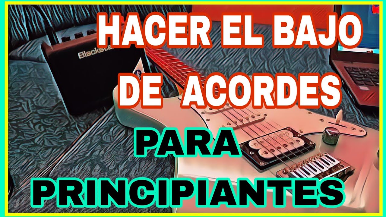 ¿ No es dificil ? APRENDE A TOCAR EL BAJO DE LOS ACORDES EN LOS RASGUEOS.. Para principiantes