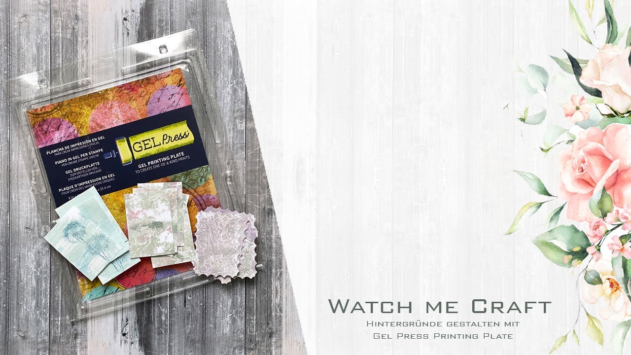 WATCH ME CRAFT | Teil 1 ATC Hintergründe gestalten mit Gel Press Printing Plate