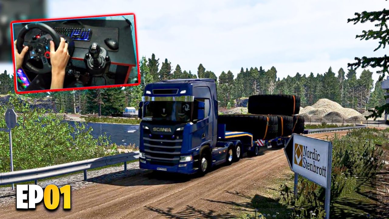 SAÍMOS COM UMA CARGA VALIOSA NA SUÉCIA! TEVE ESCOLTA | EURO TRUCK SIMULATOR 2 \ G29 #ets2