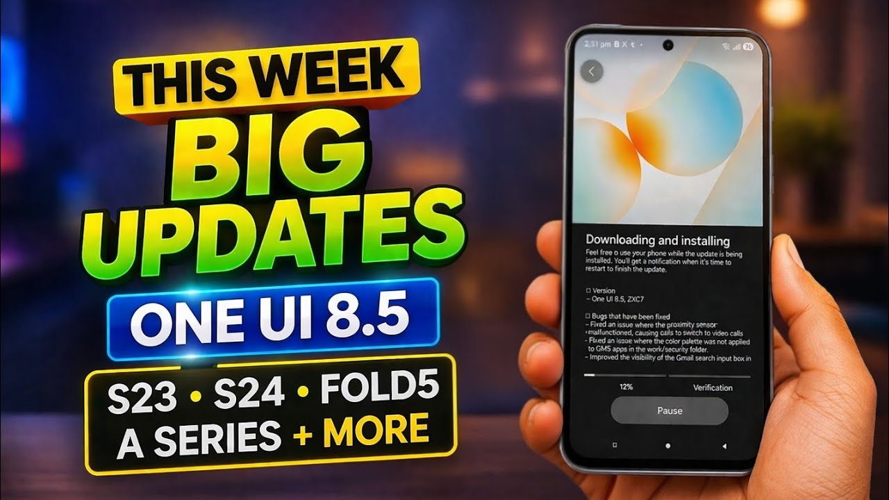 Samsung WIELKIE AKTUALIZACJE W TYM TYGODNIU! One UI 8.5 dla S23, Fold5, A35, A36, A55 i innych