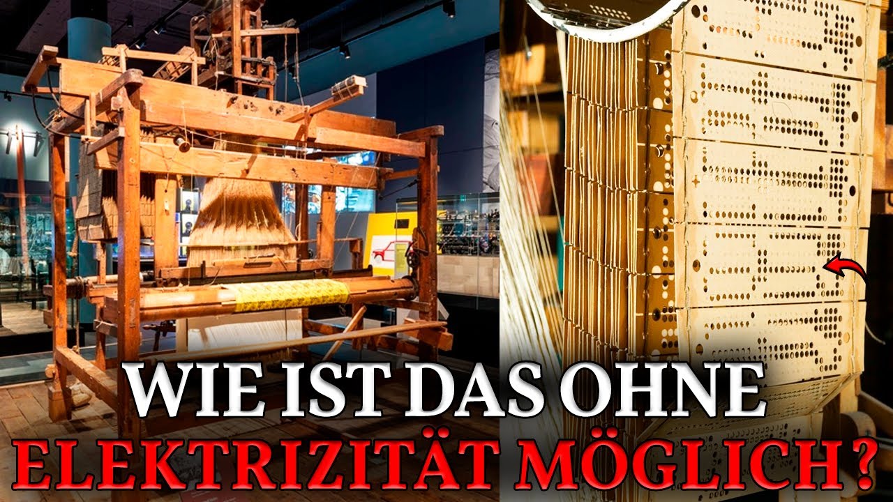 Der erste COMPUTER von 1801. Jacquard-Webstuhl: Programmierung vor der Elektrizität!