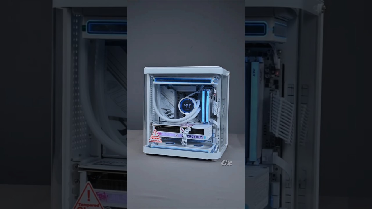 Micro 🤏 ATX Mini Tower jONSBO TK-1 White GAMING PC BUILD | RTX 5060TI & AMD R5 9600X #pcbuild #PC