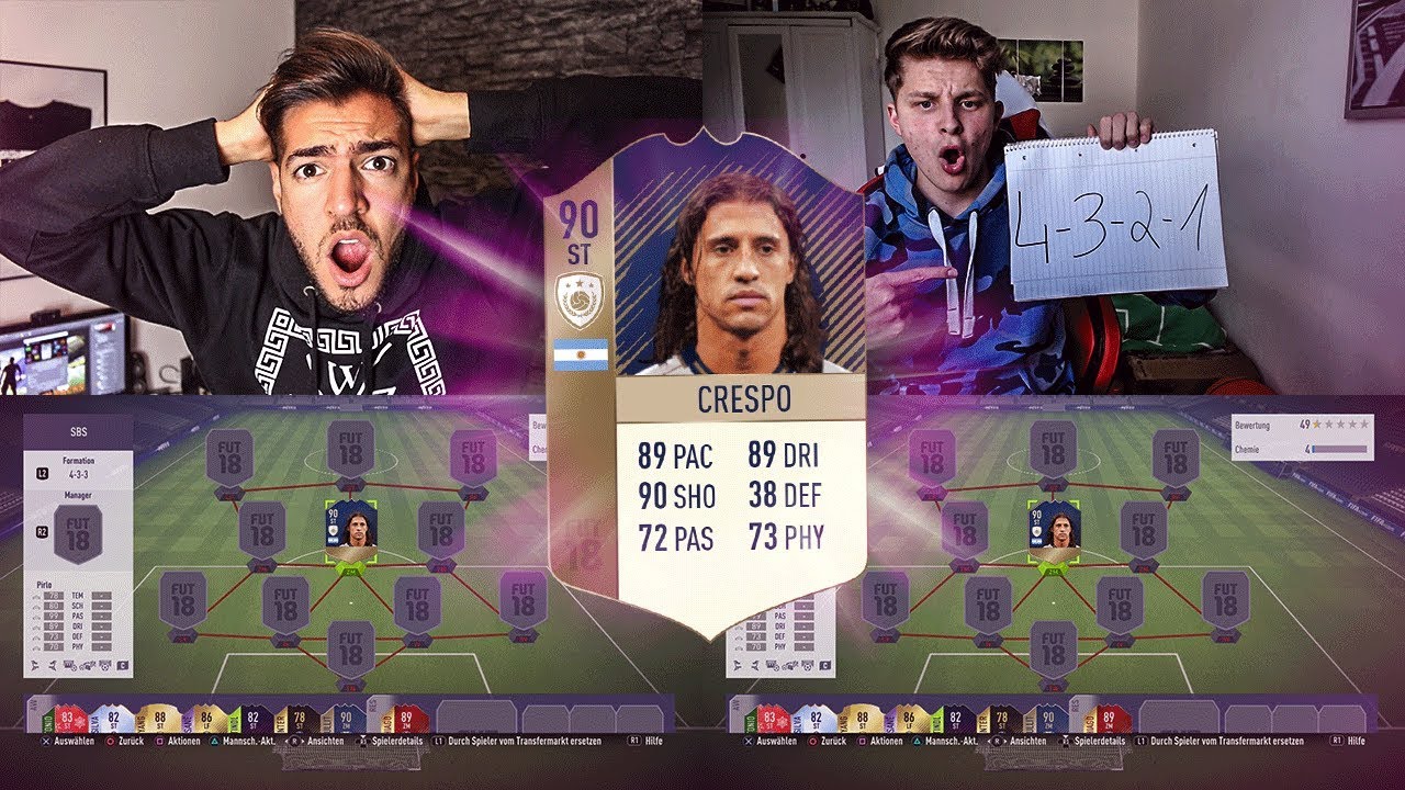 NEUE PRIME ICON CRESPO Squad Builder Battle vs Fifagaming ⚽🔥 Fifa 18 Ultimate Team