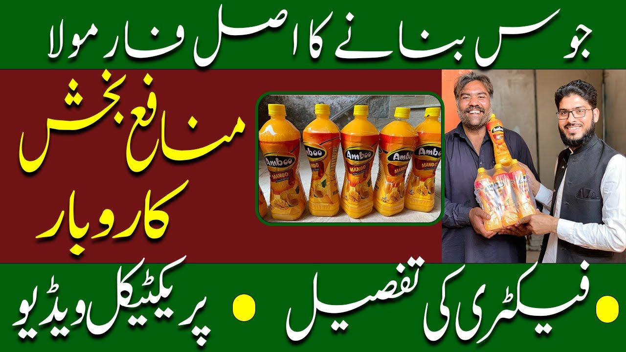 03096141114 | How To Start Mini Juice Business | Juice Factory Practical Video | Irfan Science Wala