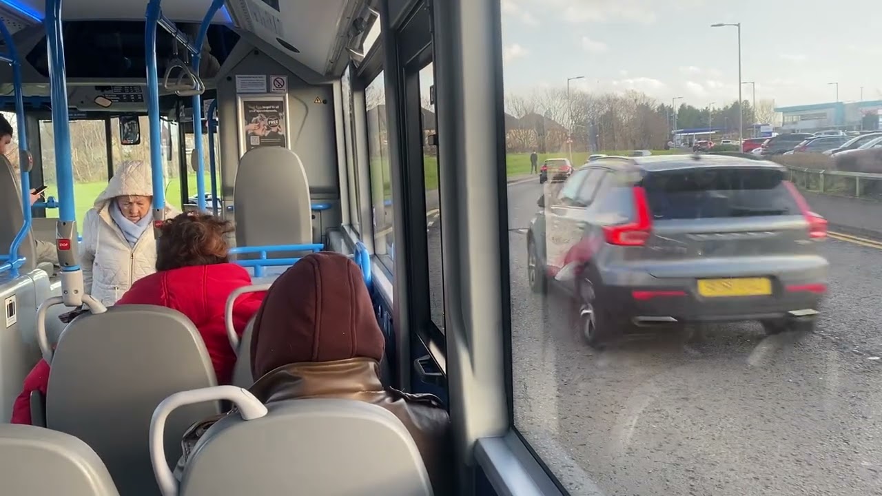 Onboard Stagecoach South Scotland 66006 SJ23 HTK Service 28 from Irvine to Irvine Cross