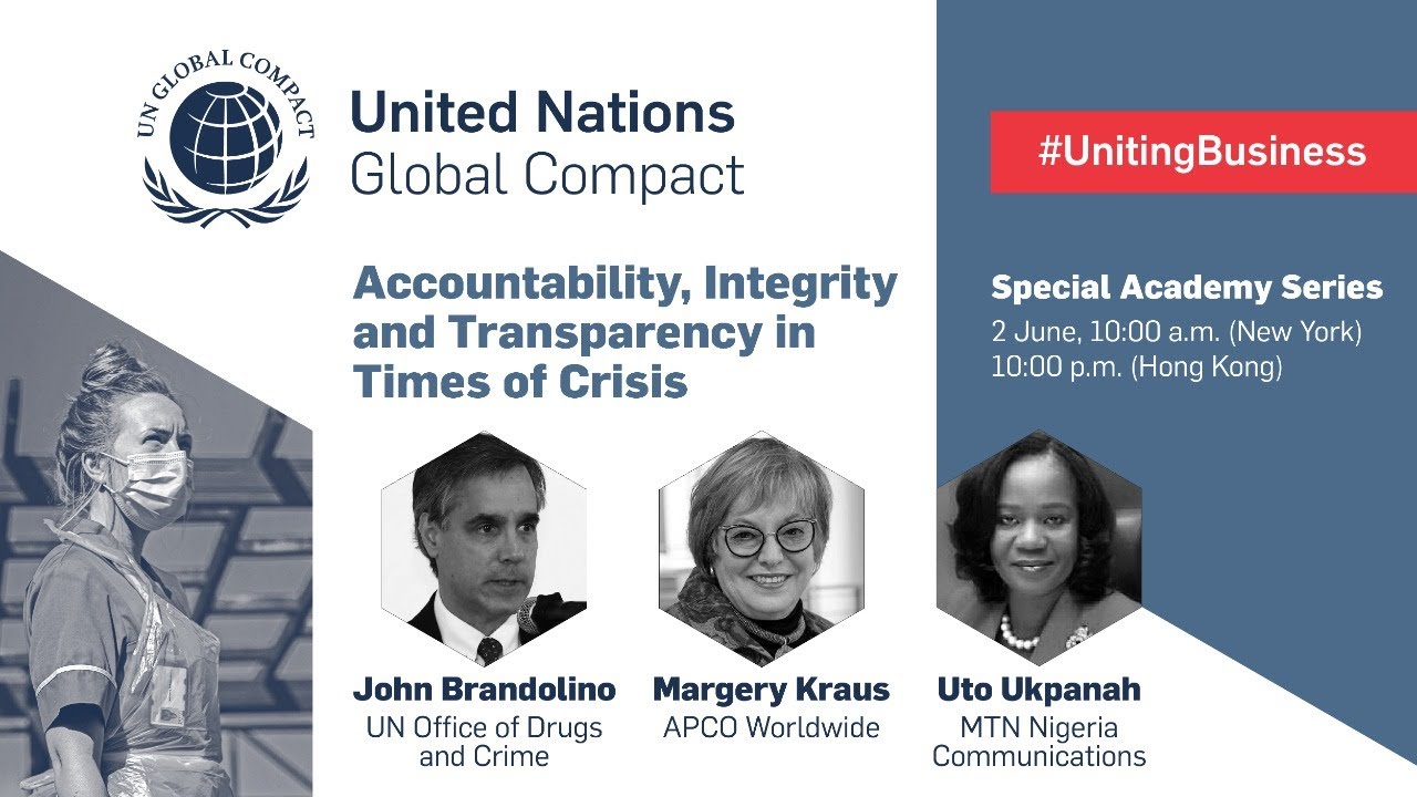 Accountability, Integrity and Transparency in Times of Crisis