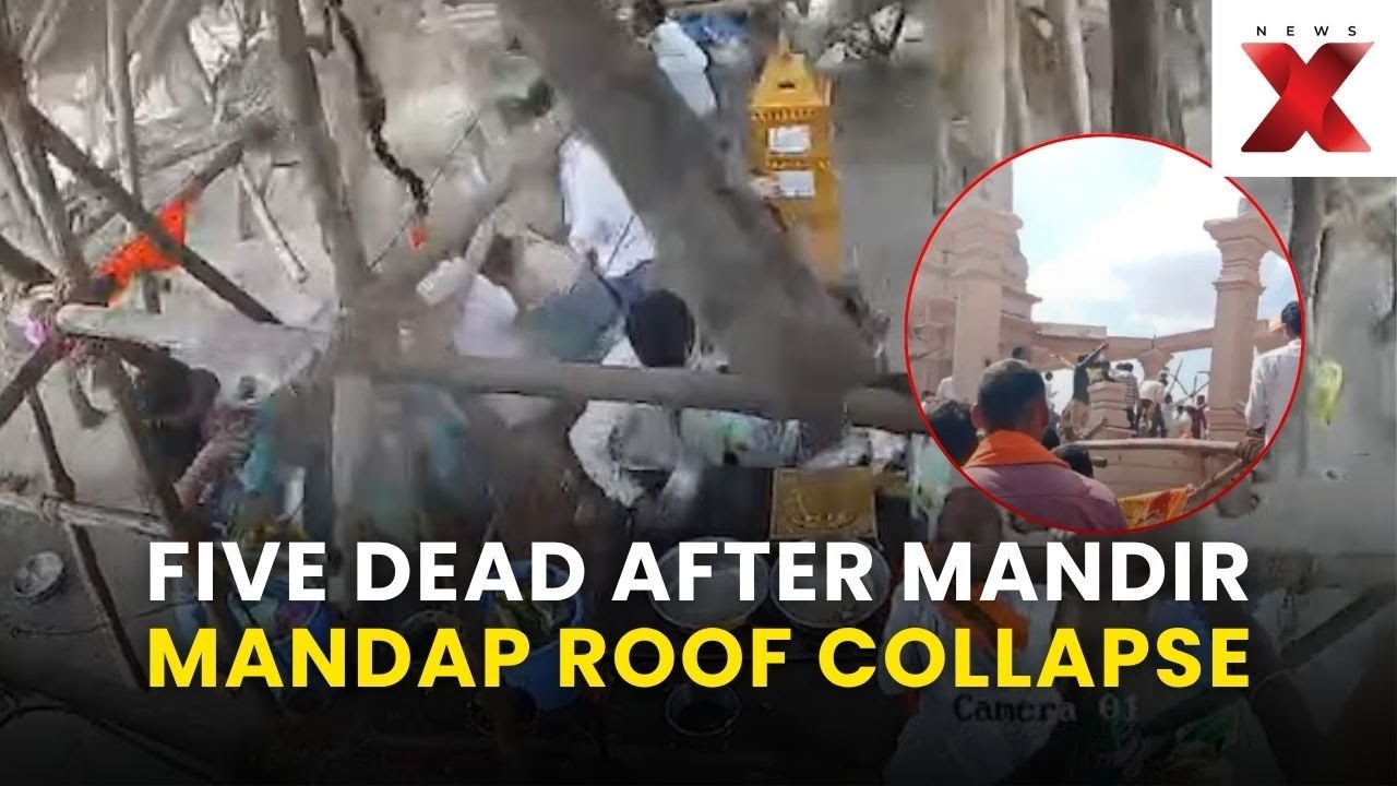 Temple Collapse Live: Parbhani Temple Collapse: Five Feared Dead, Dozens Trapped Under Debris