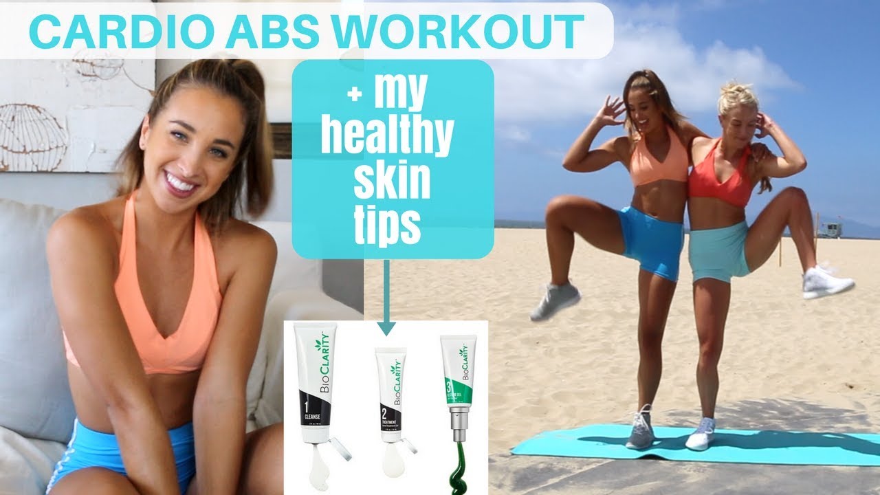 Cardio Abs Workout + My HEALTHY SKIN TIPS