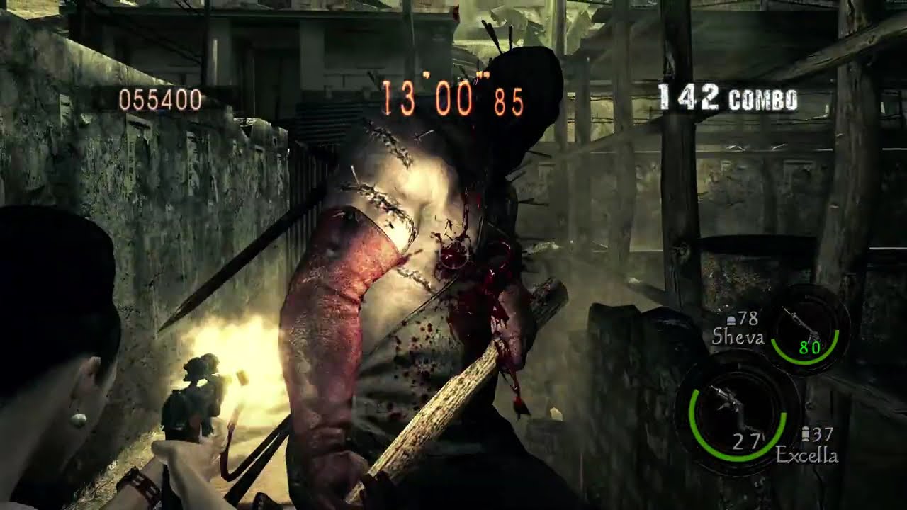 Resident Evil 5 Mercenaries Reunion Duo Public Assembly 993K Excella & Sheva FT