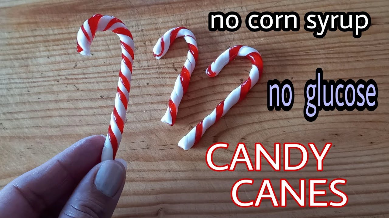 Candy Canes Recipe  - without corn syrup - without glucose - without candy thermometer