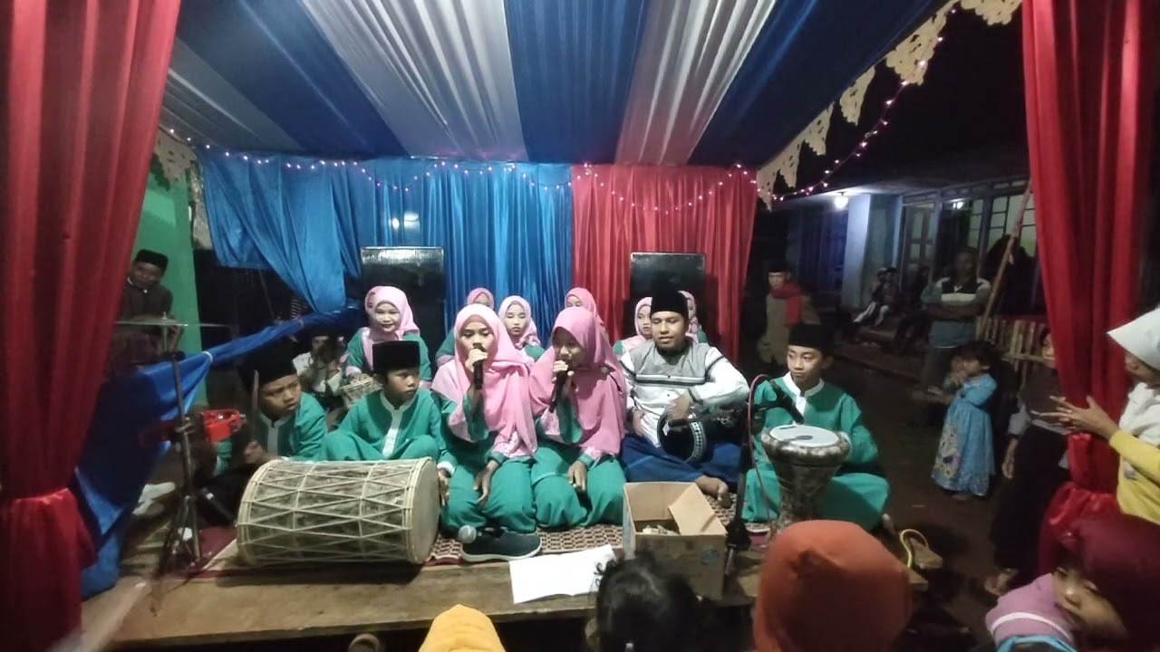 penampilan marawis ciwaluran di walimatul ursy kp sukajadi parumasan
