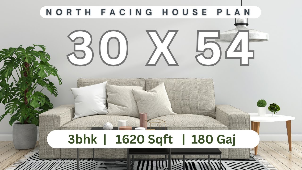 30 by 54 North Facing house plans | 30x54 North Facing duplex house plans | 3BHK House Plans