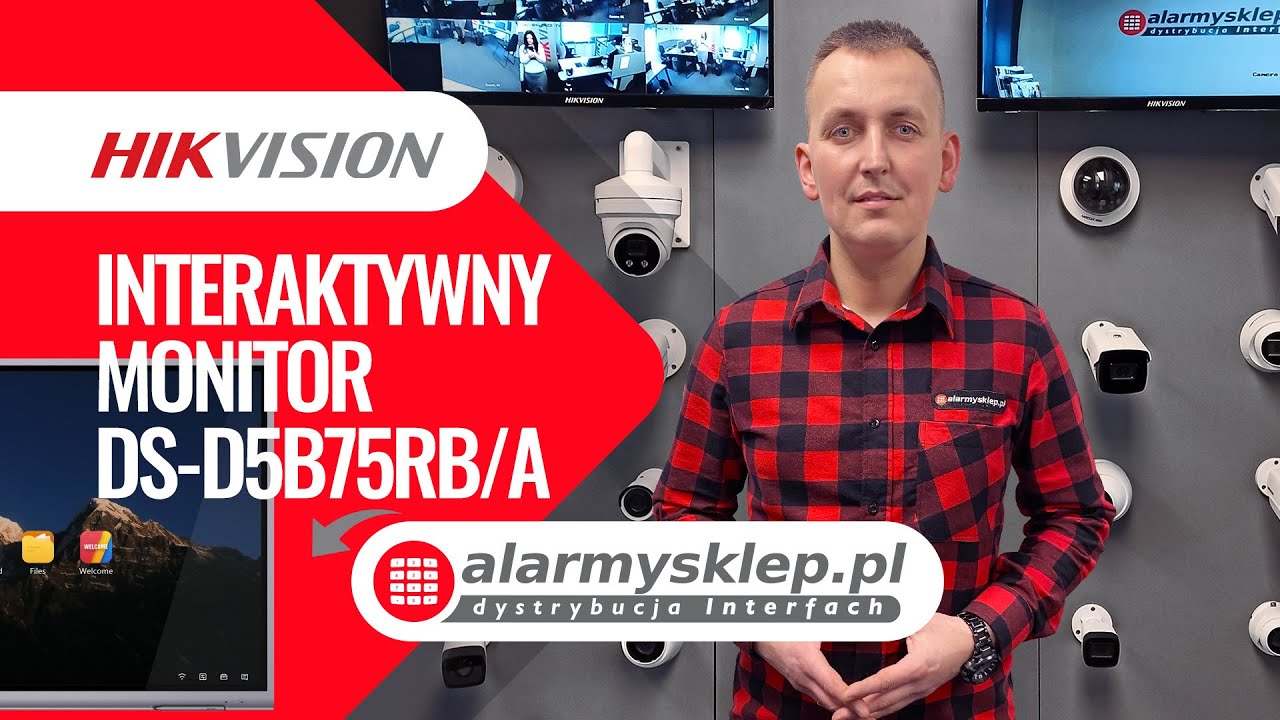 Prezentujemy interaktywny monitor Hikvision DS-D5B75RB/A - Vlog #045