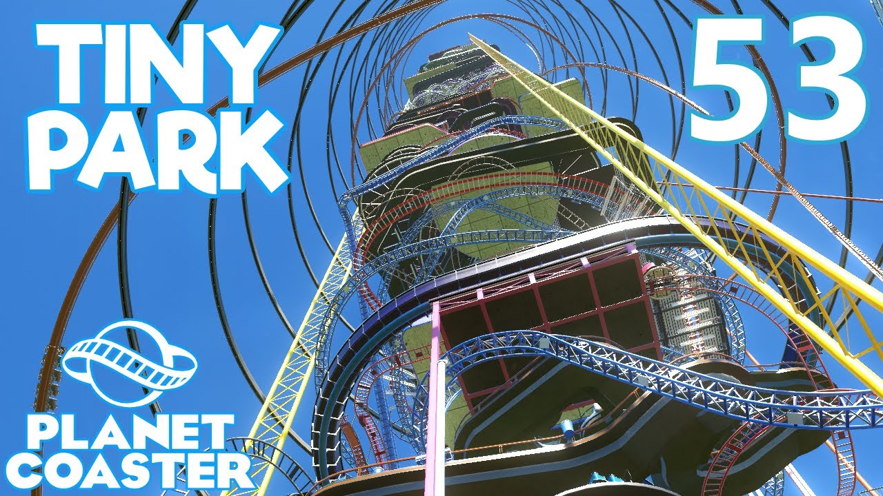 Planet Coaster TINY PARK - Part 53 - RIDING ALL THE RIDES #2