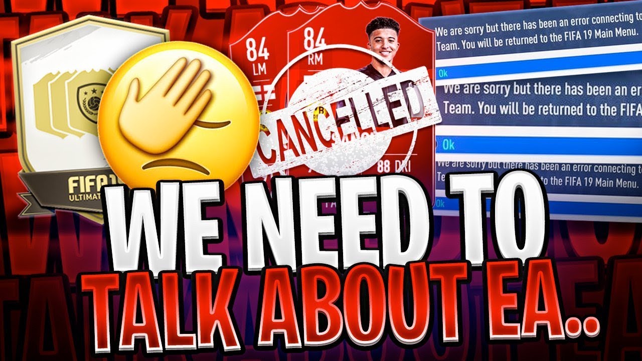 WE NEED TO TALK ABOUT EA...