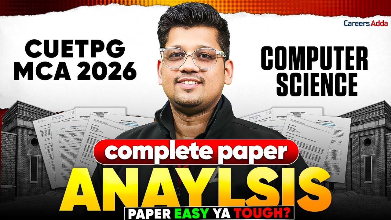 CUET PG MCA 2026 | PAPER ANALYSIS BY MAYANK SIR