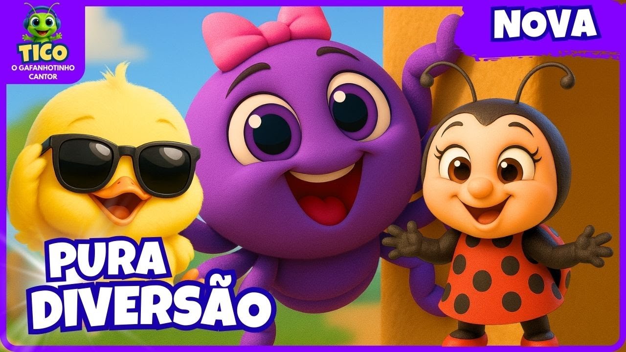 🕷💖MARATONA Especial de Férias do Tico e Dona Aranha | Música Infantil @ticogafanhotinho