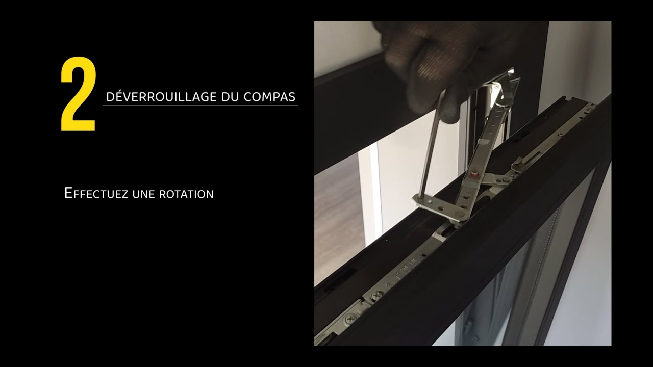 Engondage Dégondage d'ouvrant avec paumelles invisibles