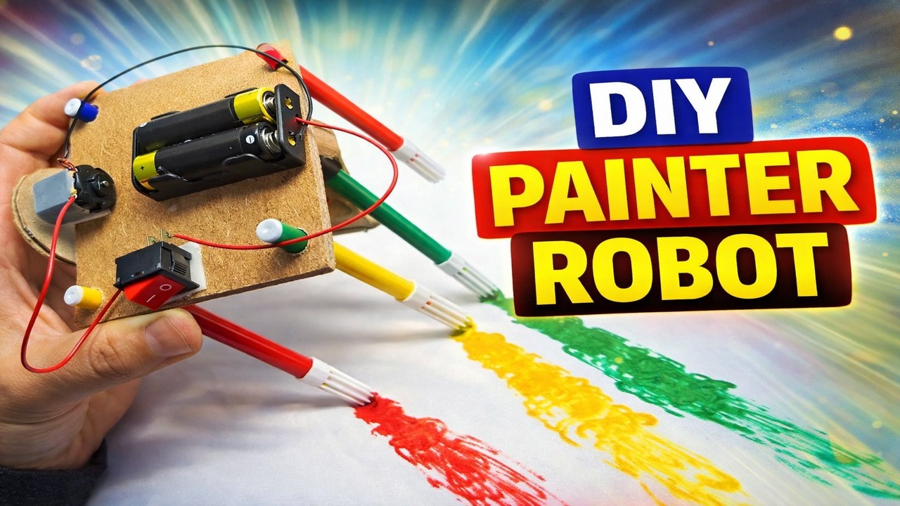 Amazing DIY Painter Robot #electronicsproject #experiment