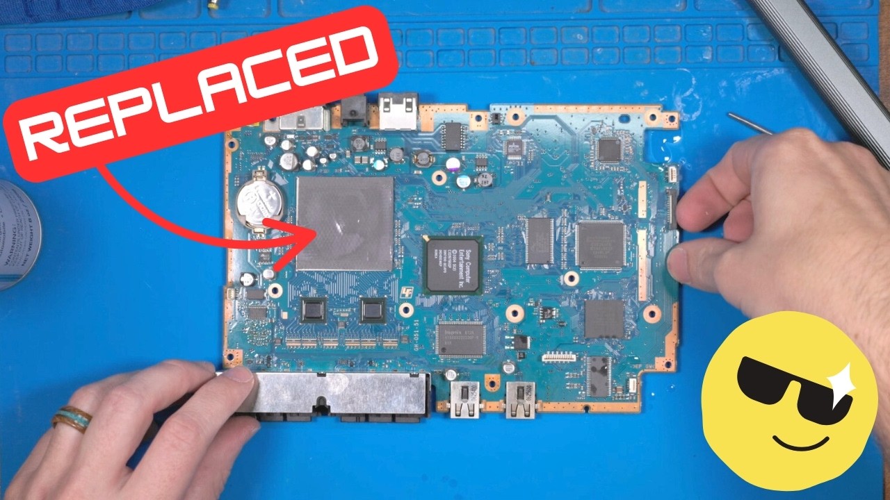 Repairing this PS2 Slim: New laser and thermal pads
