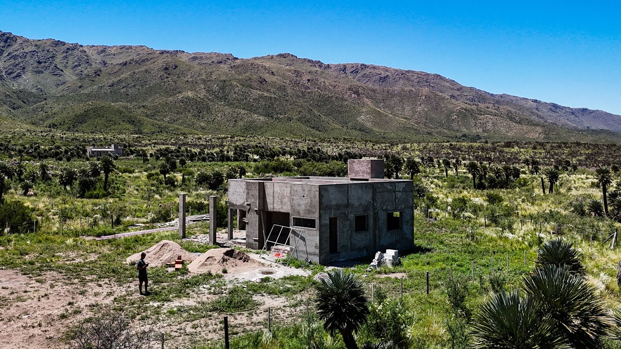 LA CASA QUE ESTOY CONSTRUYENDO EN LAS SIERRAS ESTÁ EN LA RECTA FINAL | Papagayos, San Luis