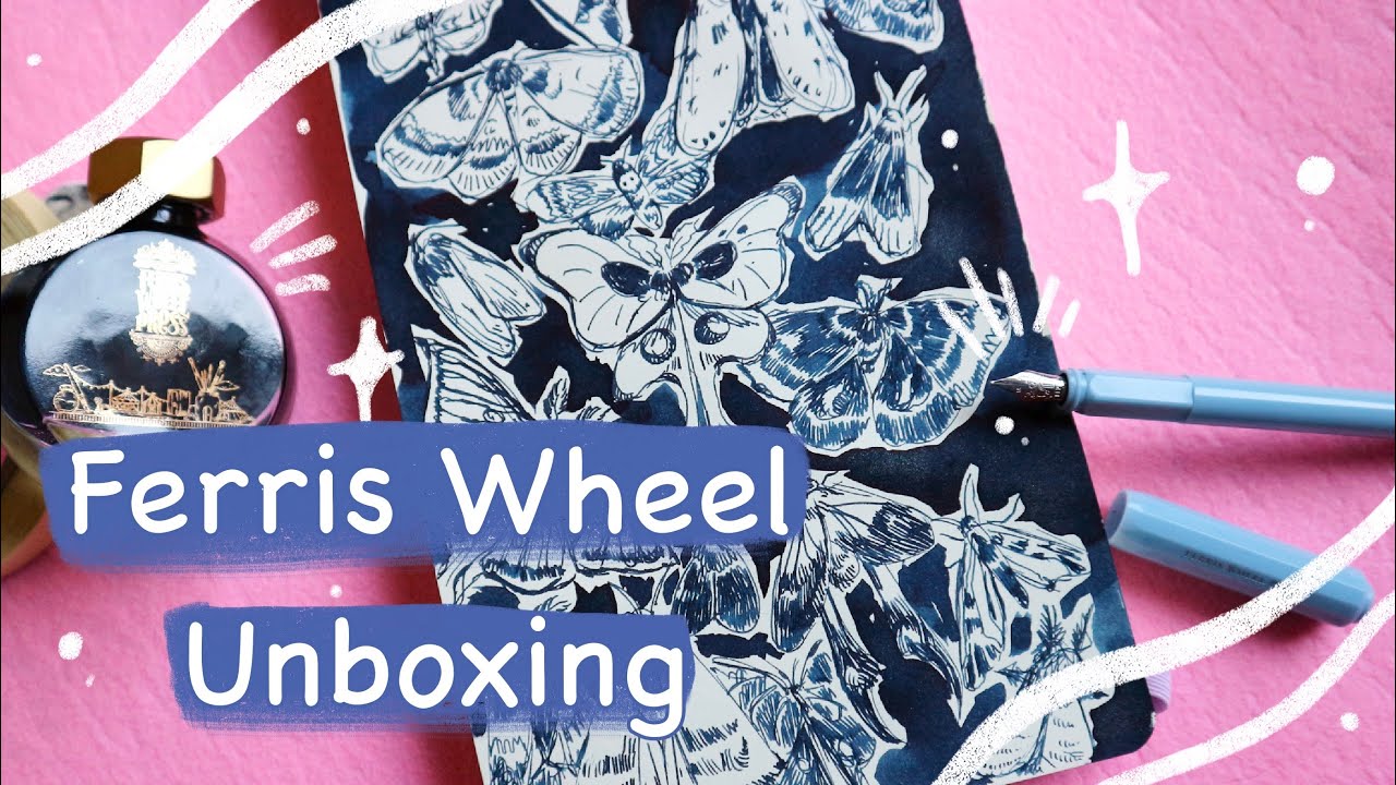 Ferris Wheel Press Unboxing 🌸 Stroke of Midnight Ink and The Carousel Fountain Pen