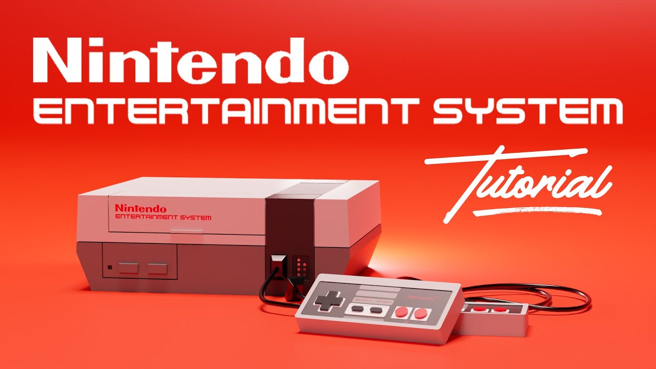 How To Create Nintendo Entertainment System in Blender 2.9 !