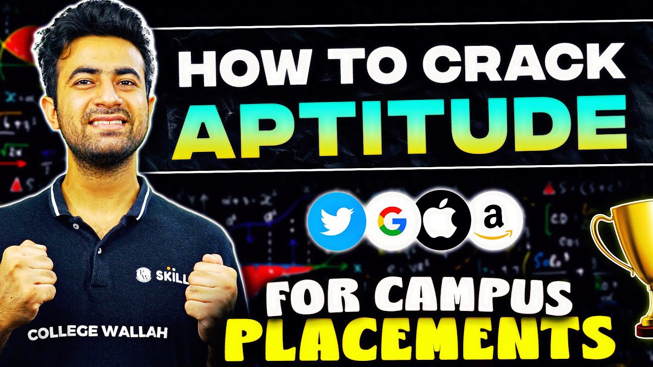 How to Crack Aptitude Test For Campus Placements in 2024 🔥 Best Strategy And Complete Roadmap #pw