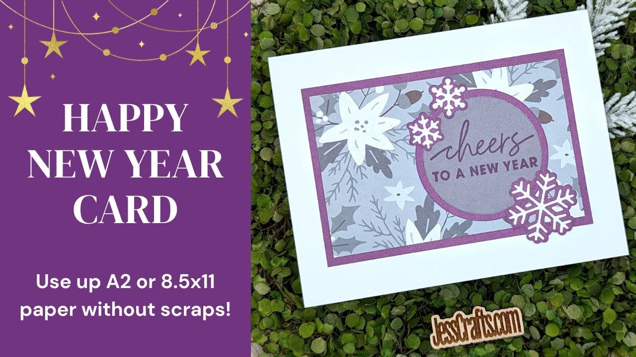 Happy New Year Card | A2 or 8.5x11 Paper Busting