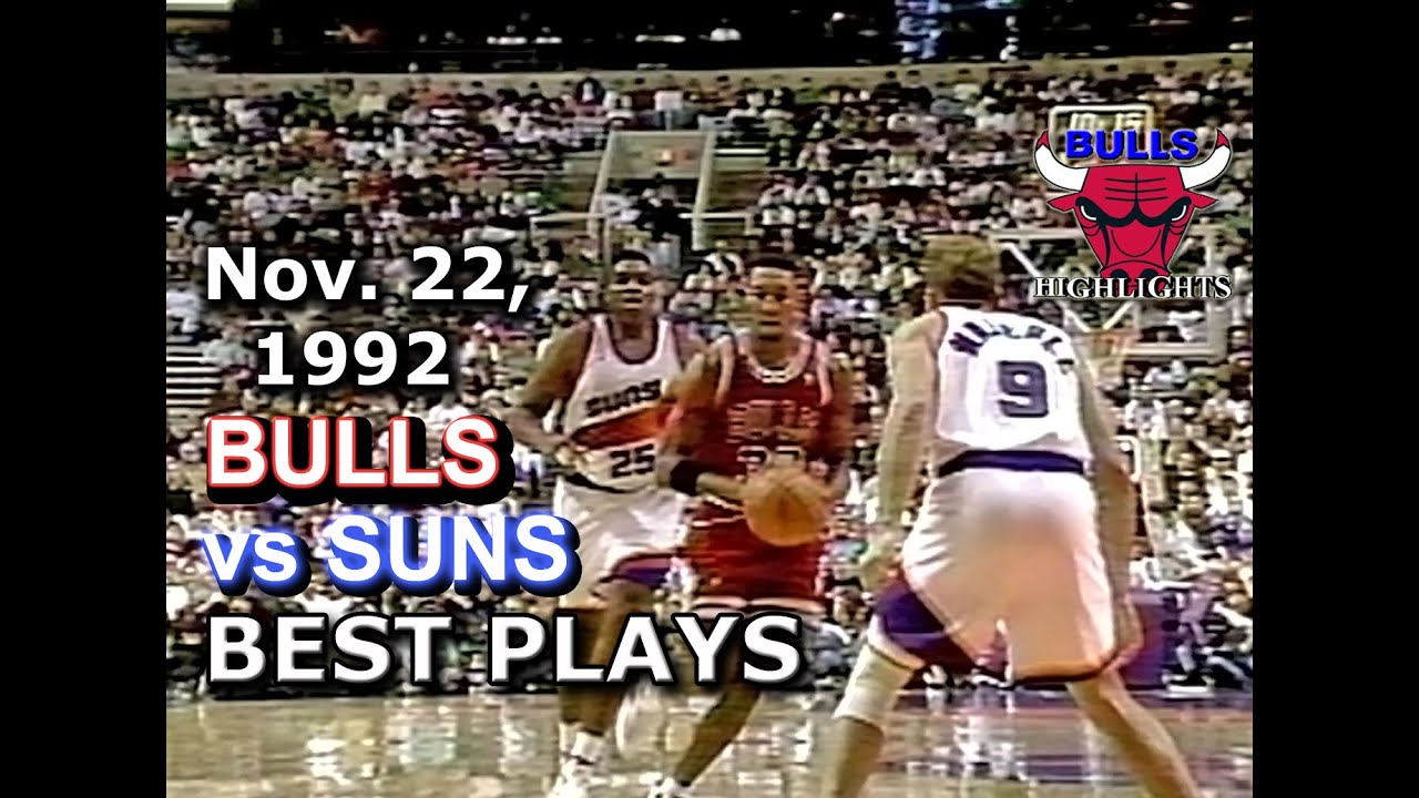 November 22 1992 Bulls vs Suns highlights