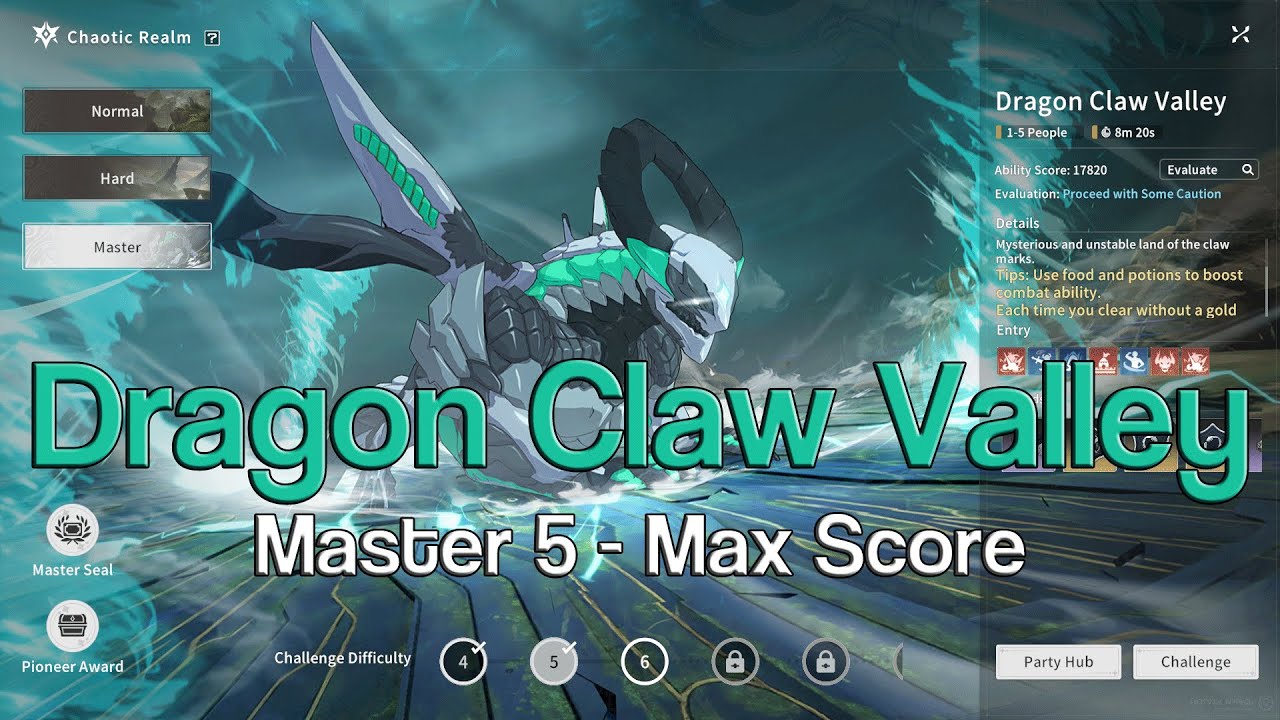 【Blue Protocol: Star Resonance】 Dragon Claw Valley M5 - Max Score (Concerto Performer PoV)