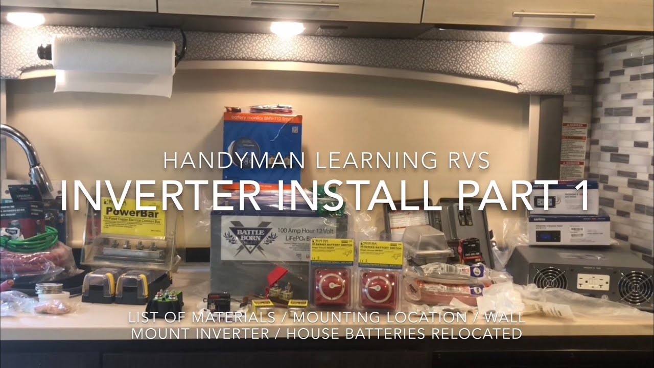 RV Thor Axis Vegas inverter charger and lithium battery system install Part 1 of 3 (intro)