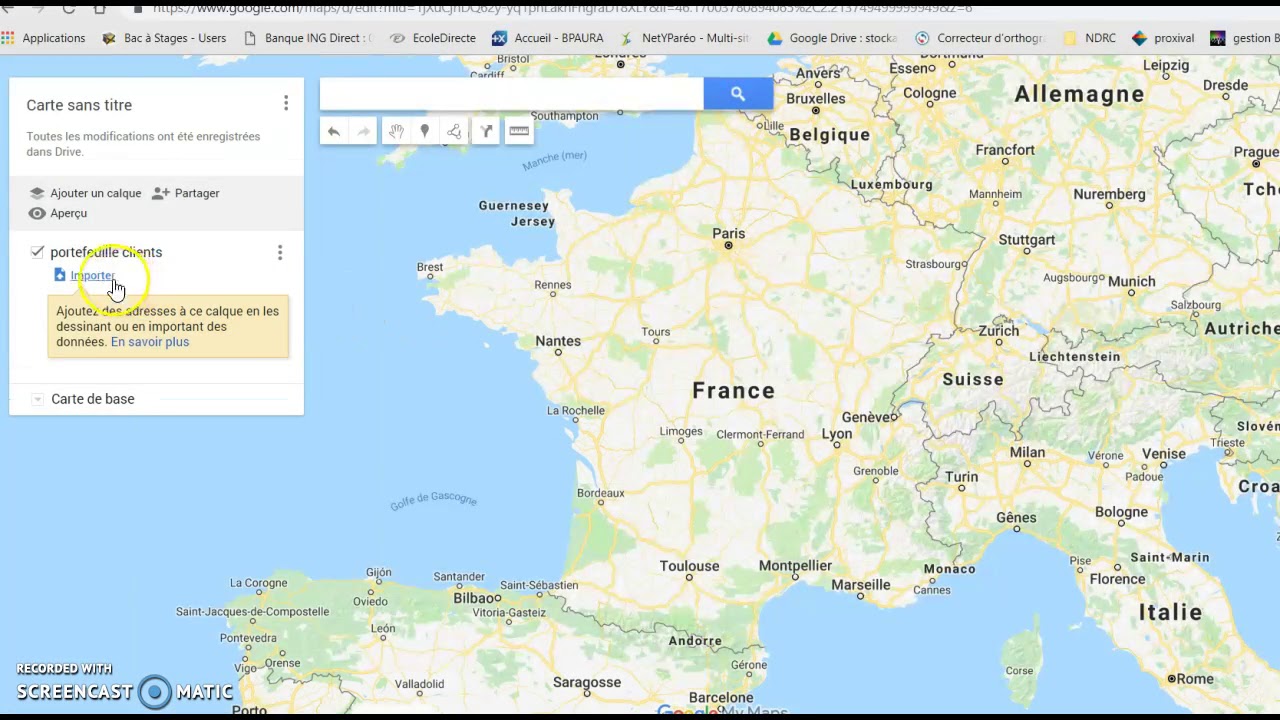 Créer une carte géographique des points de vente