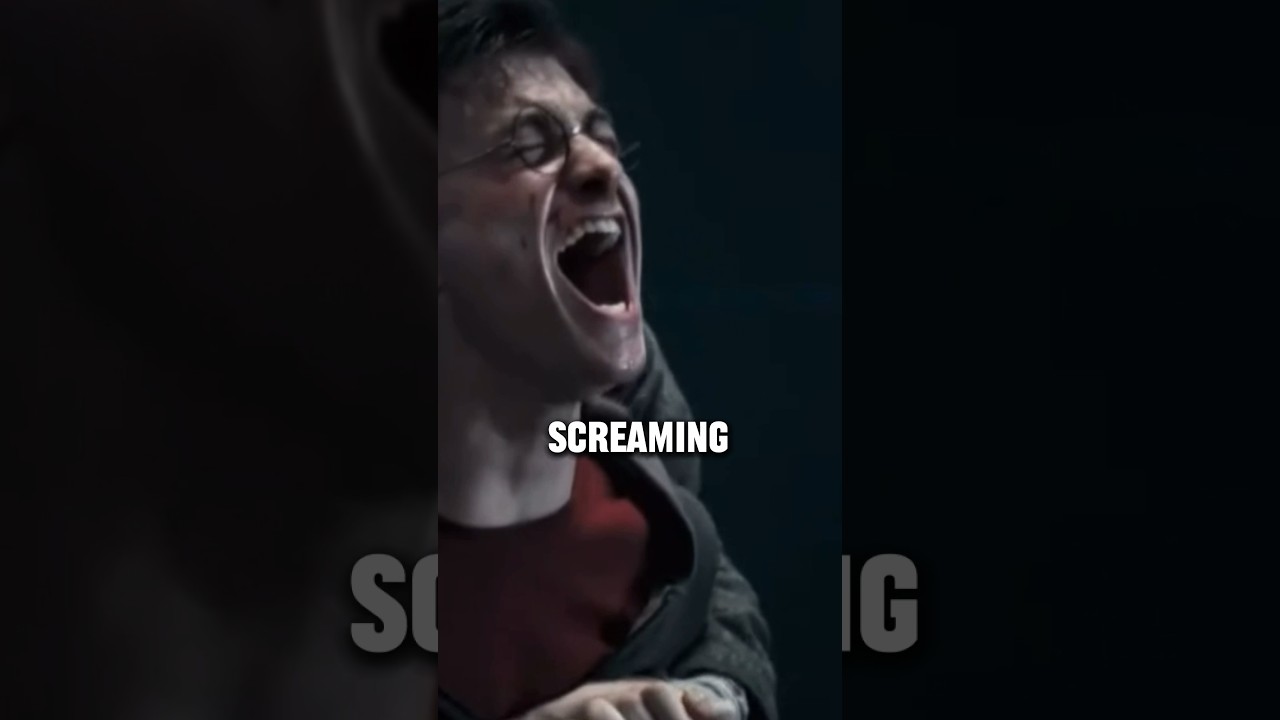 Harry&rsquo;s Scream UNMUTED #shorts #harrypotter #bts #danielradcliffe