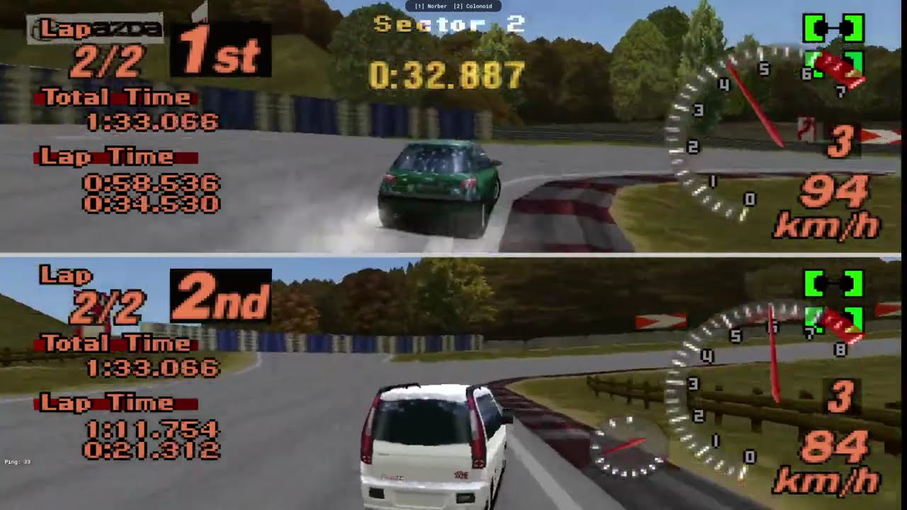 PS1 Multiplayer Gran Turismo 2