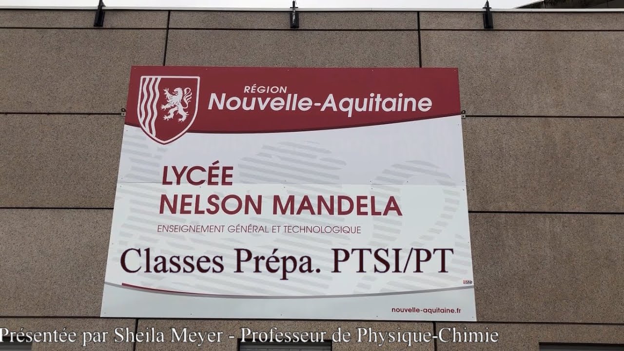 La prépa PTSI PT au Lycée N Mandela à Poitiers