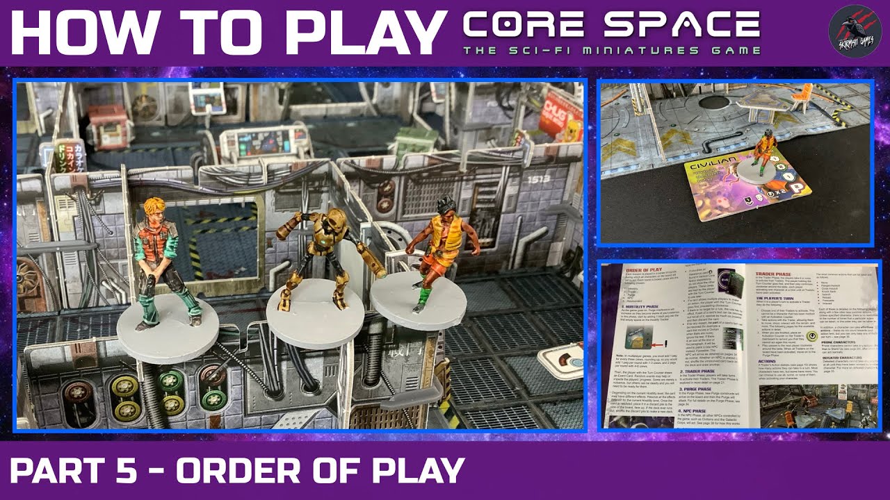 HOW TO PLAY CORE SPACE - PART 5 - THE ORDER OF PLAY Core Space Rules From The Core Set