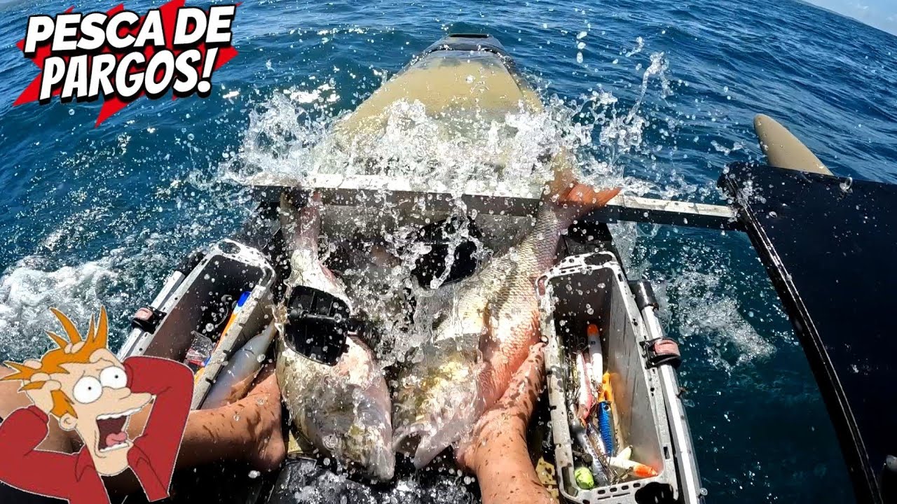 El Kayak lleno de agua 🤯 Pescando Pargos 