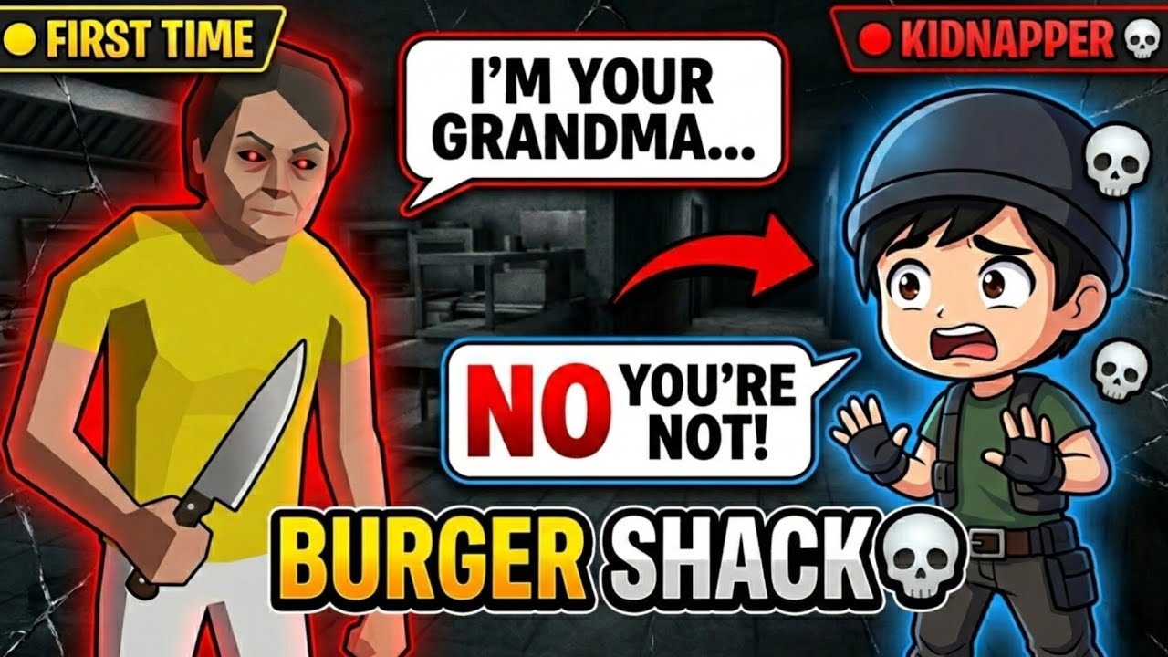 BURGER SHACK 😱 Fake Grandma EXPOSED‼️ | Roblox Horror First Time 💀