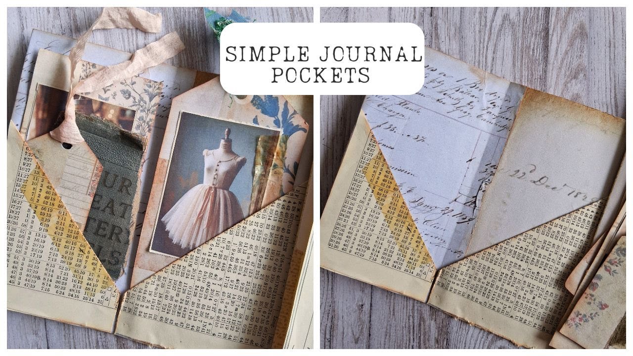 Simple Junk Journal Pockets