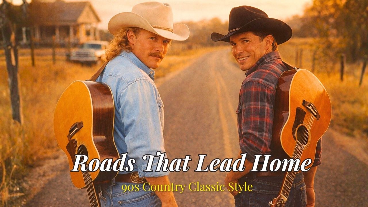 Roads That Lead Home | Country Classic Style Alan Jackson & George Strait Driving Past Old Lights