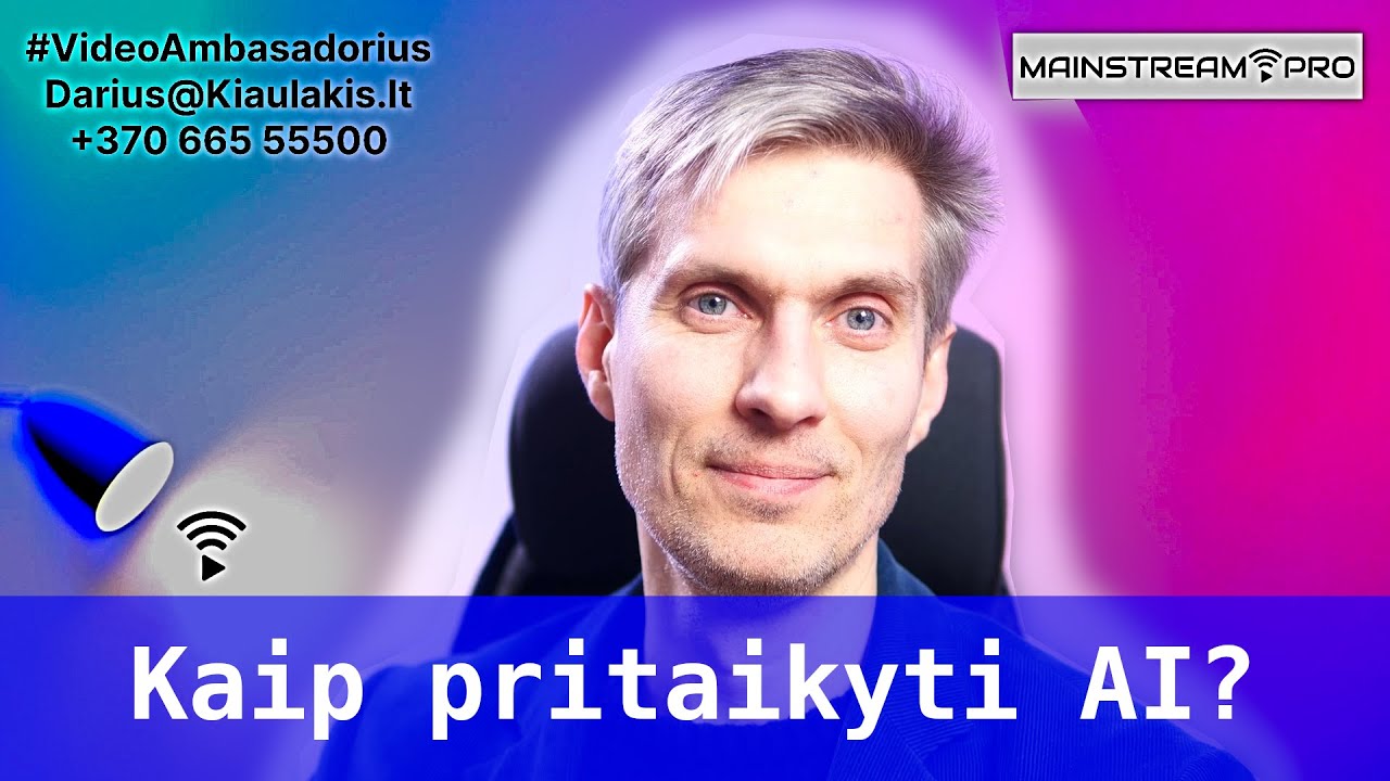 Kaip išsiaiškinti kaip ir kokiu būdu pritaikyti AI savo veiklose | Mainstream.PRO