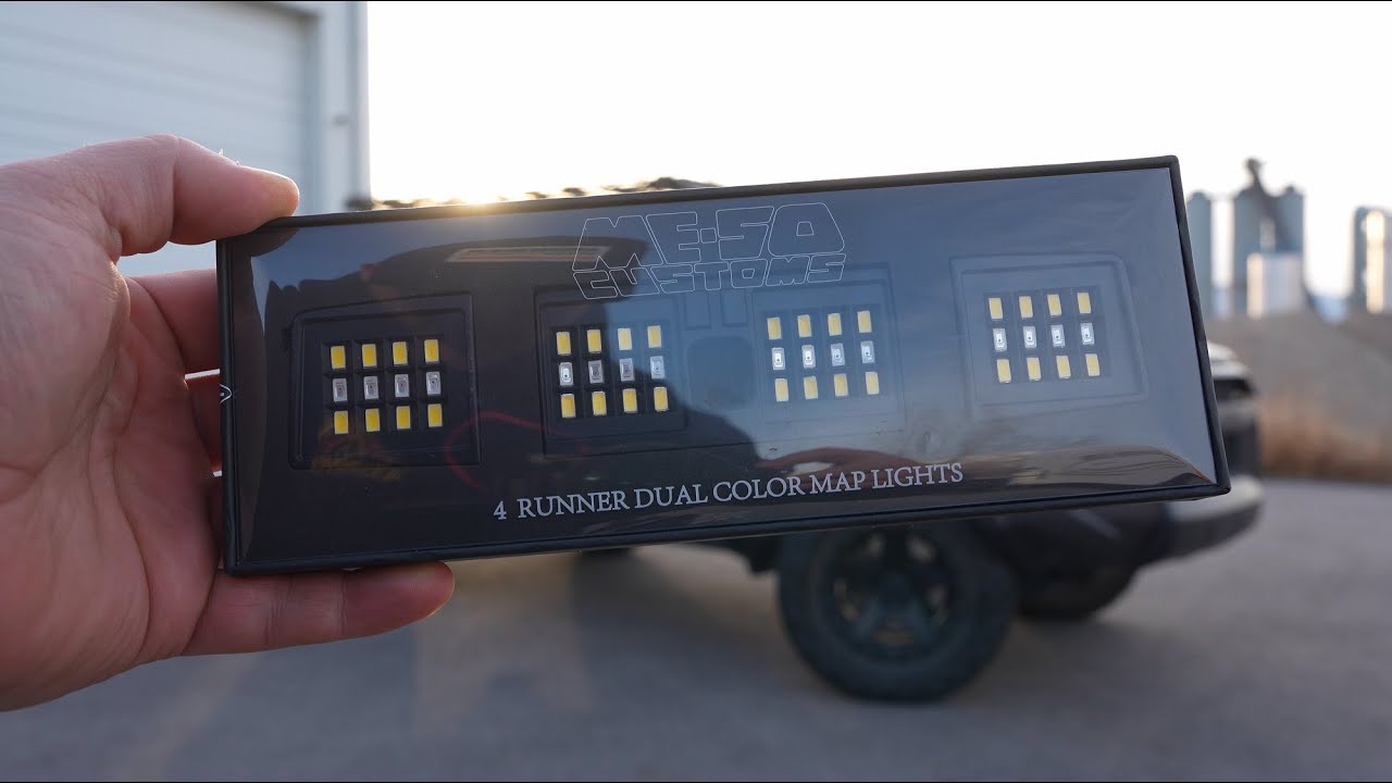 Toyota 4Runner Meso Customs Dual Color Map Lights Install