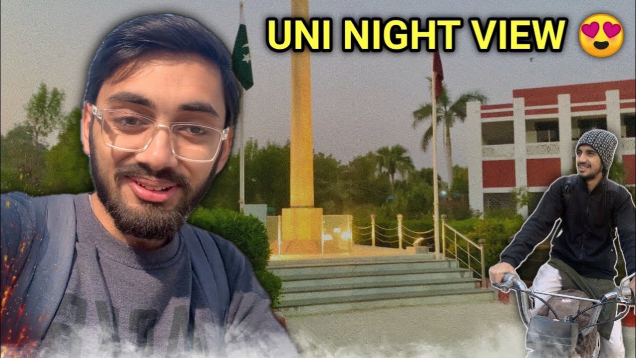 Bike chlana sheek li || Mubarak ho 🎉 || GC University Night View #gcuh #graduation