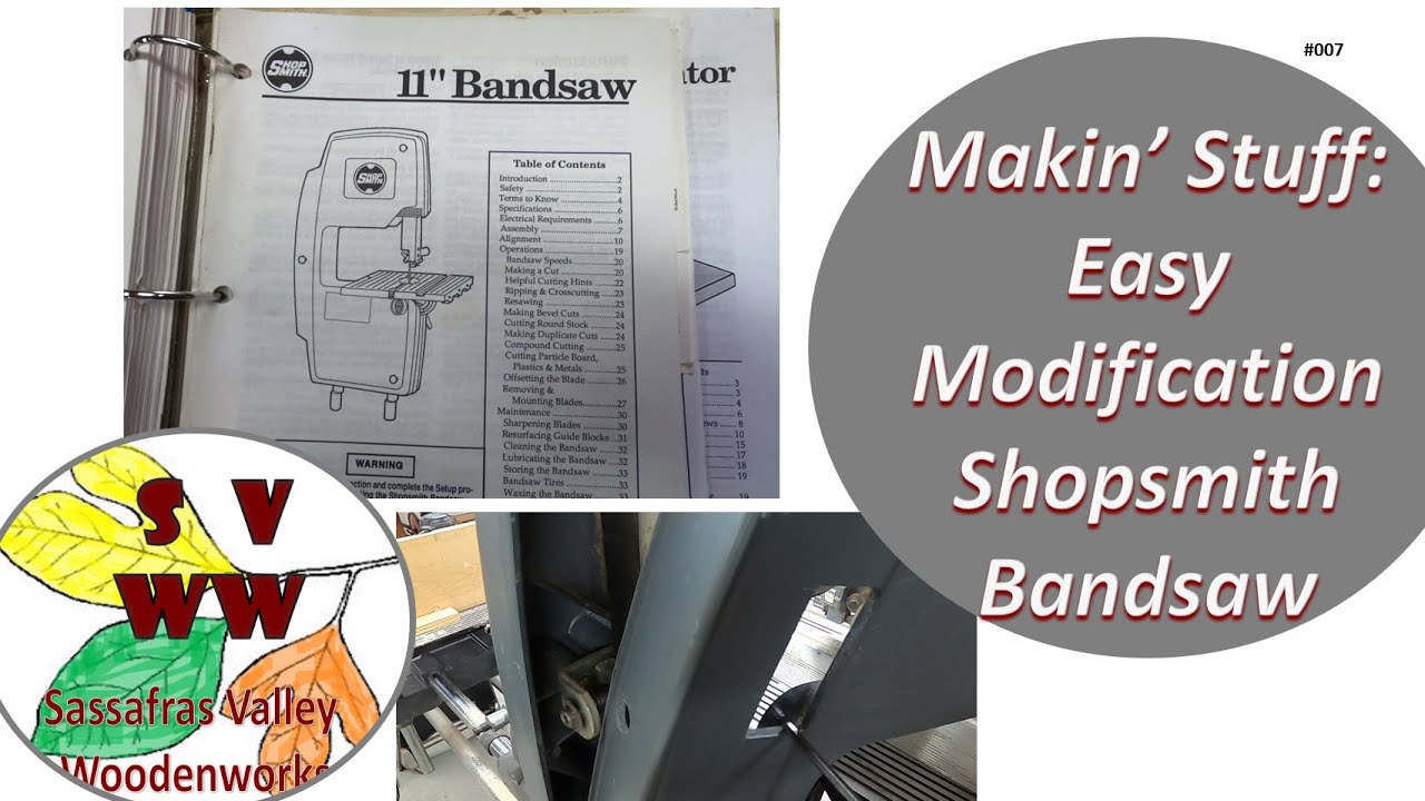 Makin' Stuff: Easy Shopsmith Bandsaw Mod